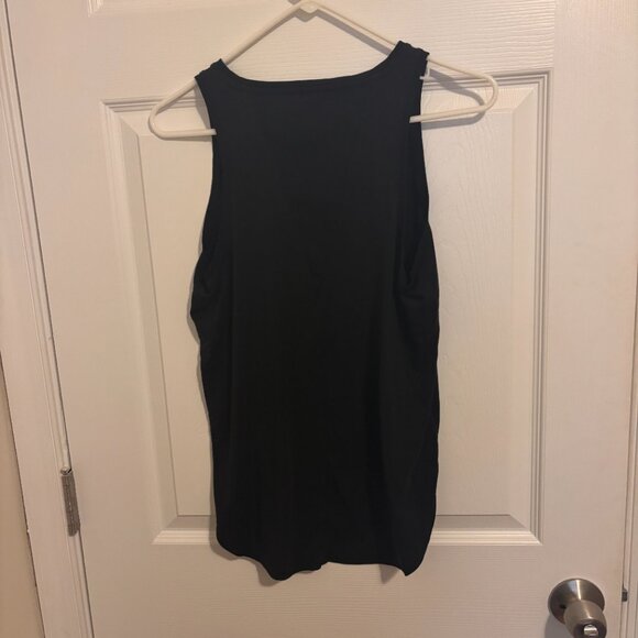 Athleta Focused Essence Semi Fit Tank Womens Small Black Workout Activewear - Picture 4 of 8